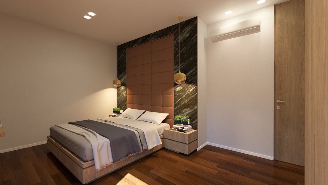 Master bedroom of Villa HA with soft light